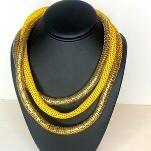 NEW…Gold/Yellow 3 layer necklace OS (one size) from RESET-CLOSET